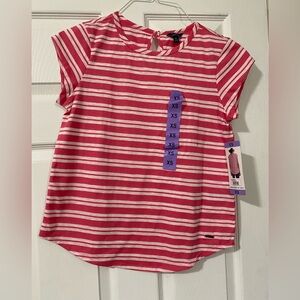 Nautical Pink & White Striped T-Shirt